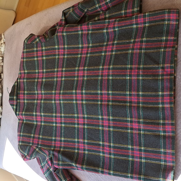 Vintage Plaid wool blend double breasted blazer - Picture 6 of 7